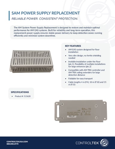 SAM POWER SUPPLY REPLACEMENT​